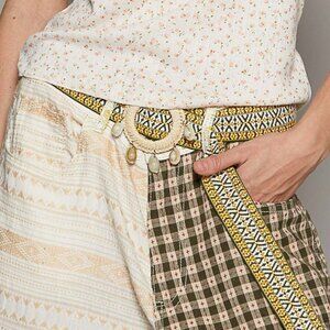 POL Yellow and Ivory Belt